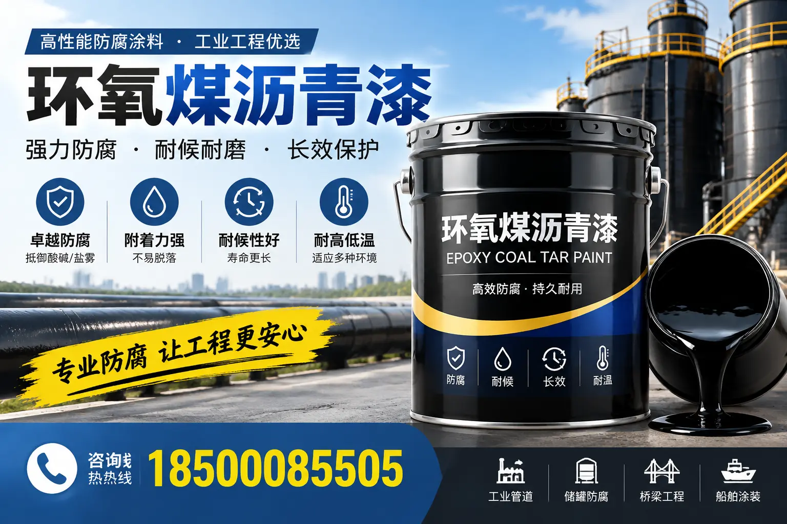 环氧煤沥青漆的施工方法与注意事项，确保在周口顺利完成